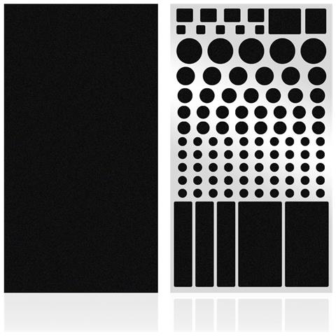 Adesivi Oscuranti Led (confezione Da 2) : Coperture Nere Quadrate E A 100 Forme - Foto 1