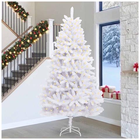 Albero di Natale artificiale Bianco 300 cm PVC e Metallo - Foto 2