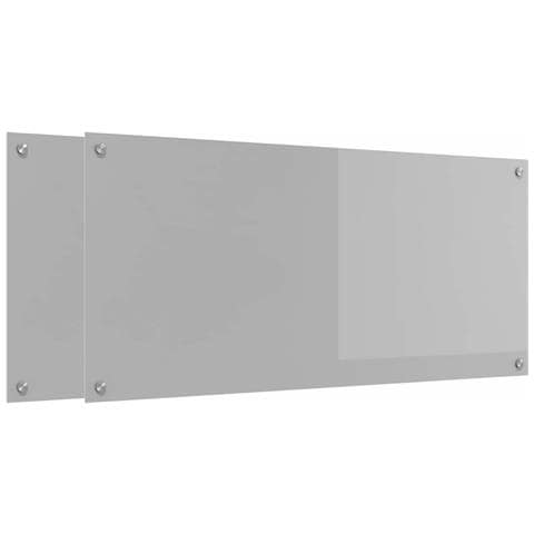 Rivestimento da Cucina 2 pcs Grigio chiaro 110 x 50 cm - Foto 1