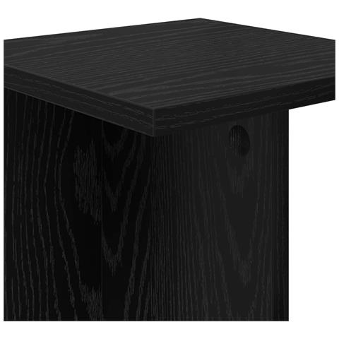 Supporto per piante 2 pcs Rovere Nero 25 x 25,5 x 60,5 cm - Foto 9