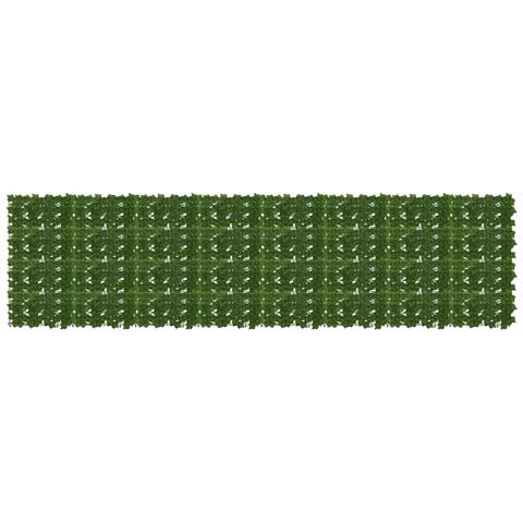 Schermo per balcone con foglie Verde 400 x 100 cm - Foto 1