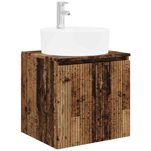 Mobile Lavabo da Parete Legno antico 49,5 x 44,5 x 65 cm - Foto 1