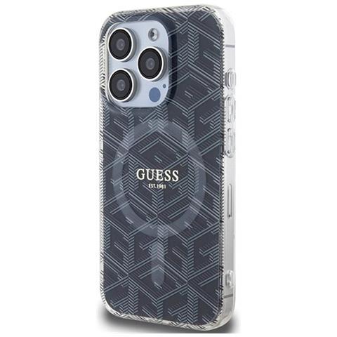Guess Iml Gcube Magsafe Case Per Iphone 15 Pro - Nero - Foto 2