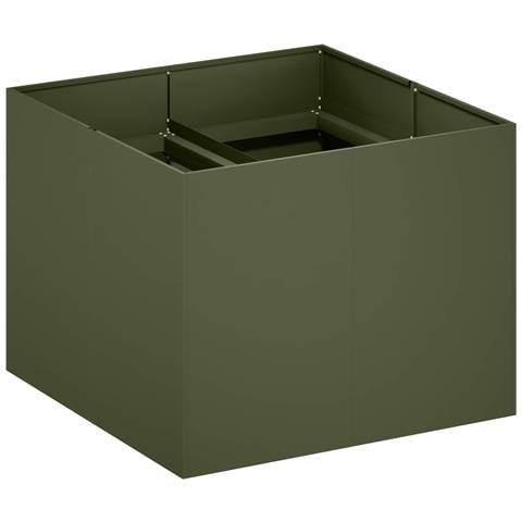 Vaso da giardino Verde Oliva 80 x 80 x 60 cm - Foto 1