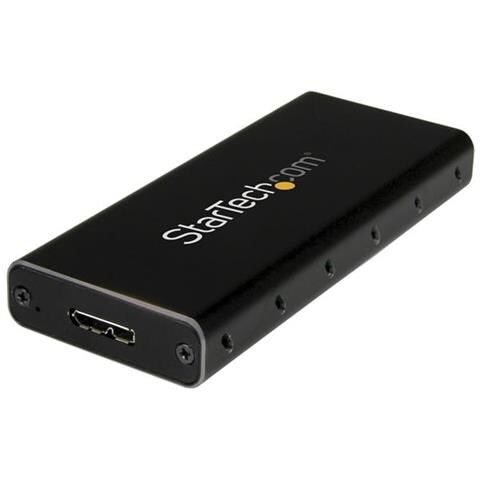 Box esterno in alluminio SATA M. 2 NGFF - USB 3.1 (10Gbps) con cavo USB-C - Foto 1
