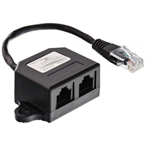 69932B 2x RJ45 Nero cavo di interfaccia e adattatore - Foto 2