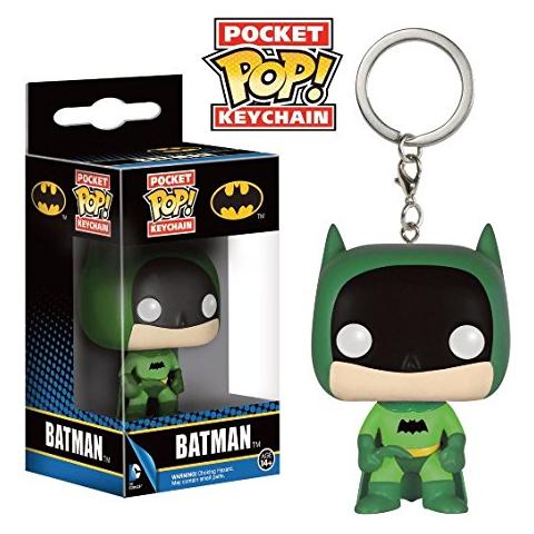 Portachiavi Dc Comics Pocket Pop Vinyl Keychain 75th Anniversary Batman Green 4 Cm - Foto 1