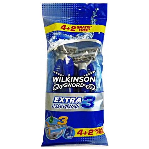Rasoio Da Barba Usa&getta Extra3 Essential X 4 + 2 - Foto 2