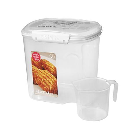 Set 4 Ermetico Polipropilene Con Dosatore Lt2.4 Contenitori Alimenti - Foto 1