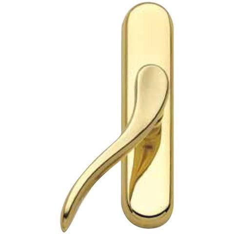 Cremonese Maniglia Per Finestra Porta Balcone Serie Leda Ottone Oro Lucido - Foto 1
