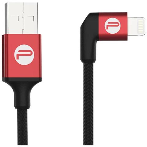 P-GM-115 cavo per cellulare Nero, Rosso 0,35 m USB A Lightning - Foto 1