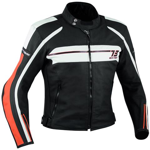 Sport Giacca Giubbino Pelle Moto Naked Custom Protezioni Omologate Arancione M - Foto 2