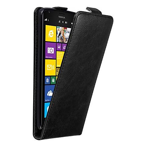 Custodia Compatibile Con Nokia Lumia 1520 In Nero Di Notte - Coperchio Protettivo In Design Flip Con Chiusura Magnetica - Foto 1