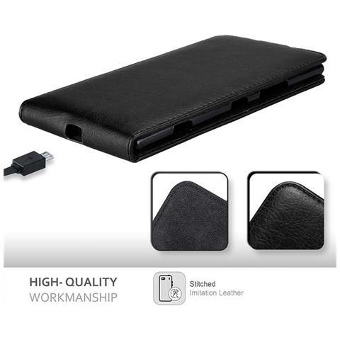 Custodia Compatibile Con Nokia Lumia 1520 In Nero Di Notte - Coperchio Protettivo In Design Flip Con Chiusura Magnetica - Foto 8