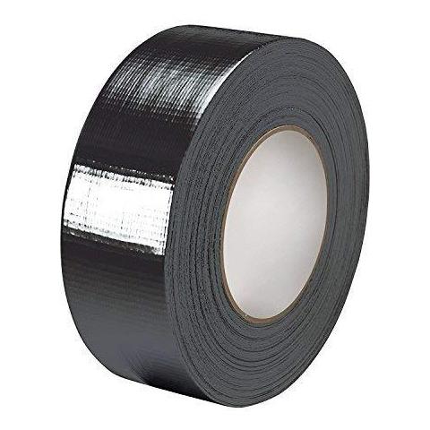 Premium Black Duct Tape - 48 Millimetri X 50m - Heavy Duty (2) Gaffer Tape - Alta Qualit Rotola Da - Foto 1