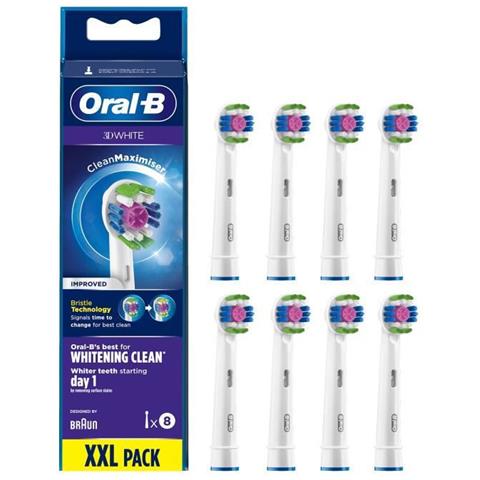 Testina Bianca 3d Oral-b Con Cleanmaximiser, 8 - Foto 1