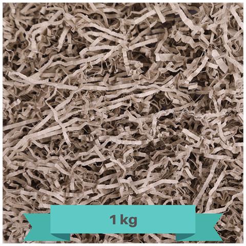 1kg Eco Carta Tagliuzzato Carta Kraft | Sostituzione Della Lana Di Legno | Materiale Da Imballaggio Per Regalo Di Natale A Strisce | Viene In Borsa Blu - Foto 1