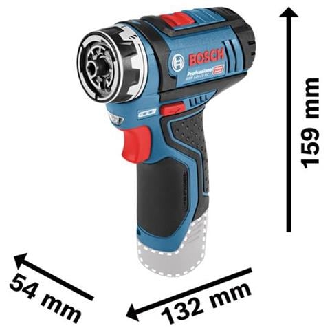 GSR 12V-15 FC Professional Senza chiave 600 g Nero, Blu - Foto 2