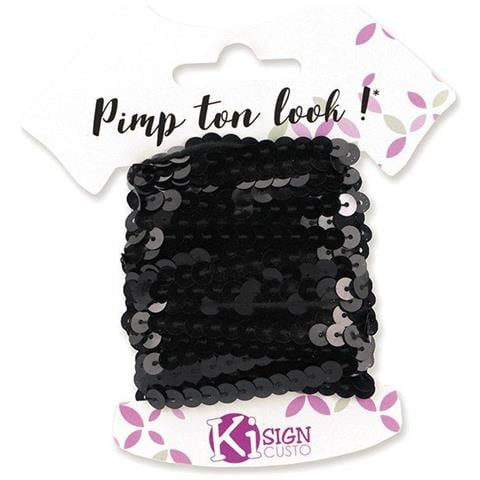 6 Nastri Glitter 6 M - Nero - Foto 1