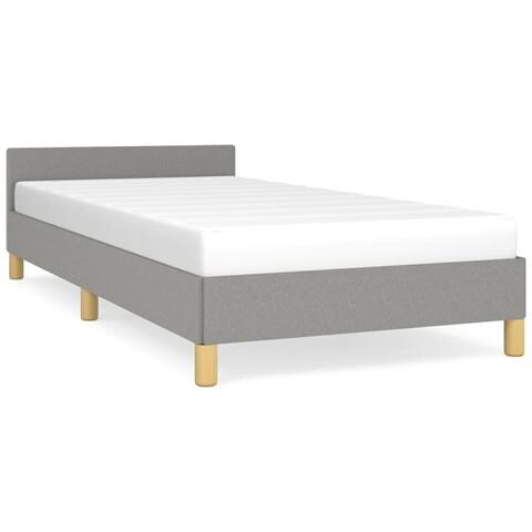 Giroletto senza Materasso Grigio Chiaro 80x200 cm Tessuto - Foto 1