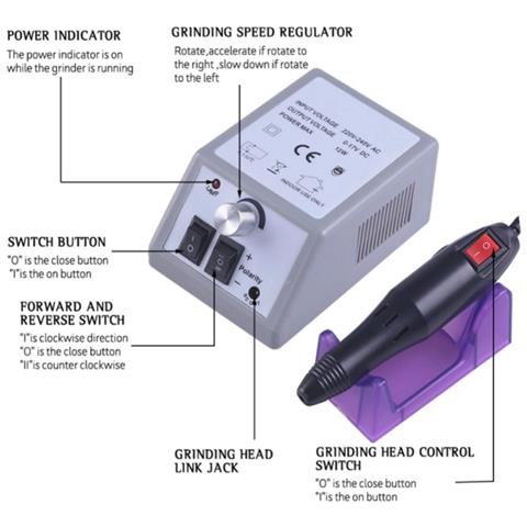 Lima Per Unghie Elettrica Con 12 Accessori Per Levigatura /lucidatura - Foto 2