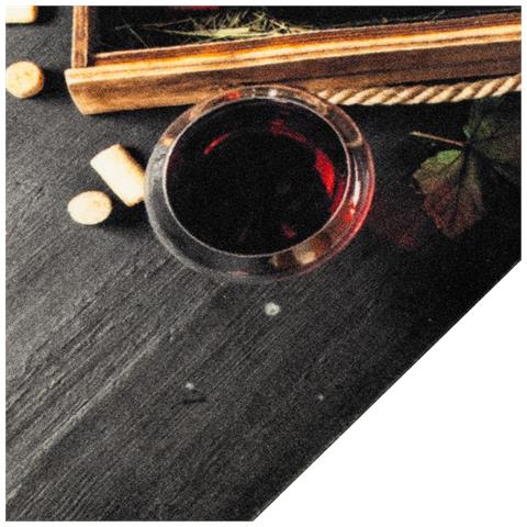 Tappeto Da Cucina Lavabile Bottiglia Vino 60x180 Cm In Velluto - Foto 3