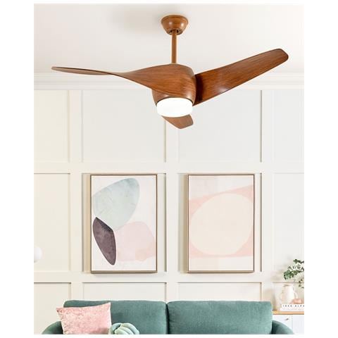Ventilatore Da Soffitto Con Luce Marrone Paria - Foto 1
