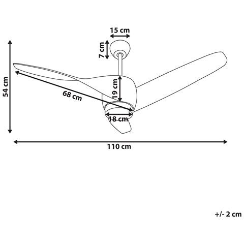 Ventilatore Da Soffitto Con Luce Marrone Paria - Foto 2