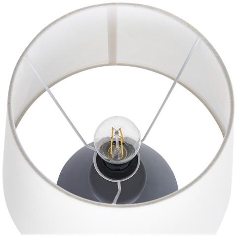 Lampada Da Tavolo Arcos Ceramica Grigio - Foto 2