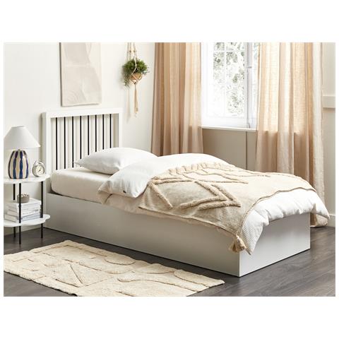 Letto Singolo Con Contenitore Bianco 90 X 200 Cm Rouvillers - Foto 1