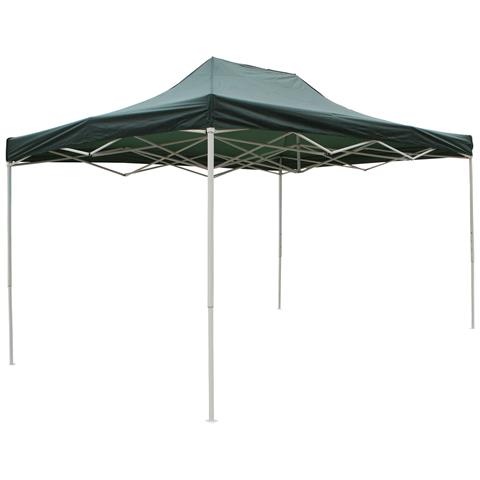 Gazebo Da Giardino 3x4,5 Mt In Acciaio E Poliestere Verde Lavinia - Foto 1