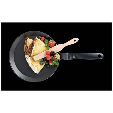 Padella Per Crepes Saporella - Nero - Alluminio Pressofuso - 28x28x2 Cm - Foto 5