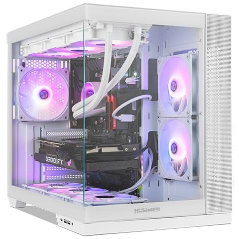 Case Midi Ttower ATX NXHUMMERASTRANEOWH Colore Bianco - Foto 1