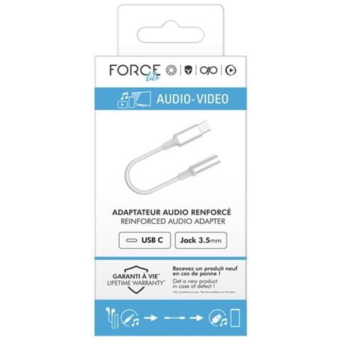 Adattatore Rinforzato Da Usb-c A Jack Da 3,5 Mm, Bianco - Foto 3