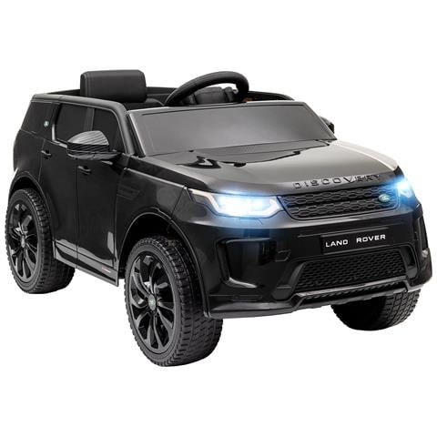 Macchina Elettrica per Bambini a Licenza Land Rover con Fari, Clacson e Cintura, 106x65.5x51 cm, Nero - Foto 1