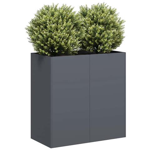 Fioriera Antracite 80x40x80 Cm In Acciaio Laminato A Freddo - Foto 1