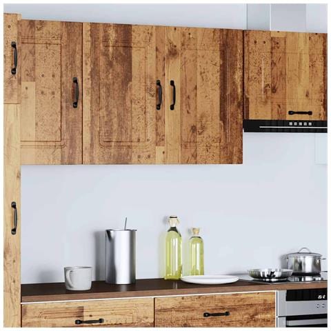 Pensile Da Cucina Kalmar Legno Vecchio In Legno Multistrato - Foto 2