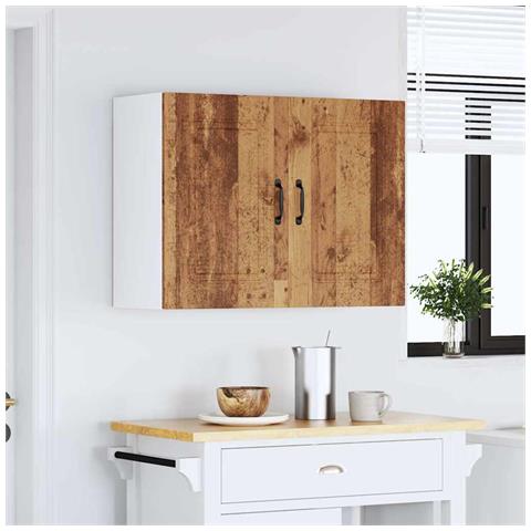 Pensile Da Cucina Kalmar Legno Vecchio In Legno Multistrato - Foto 3