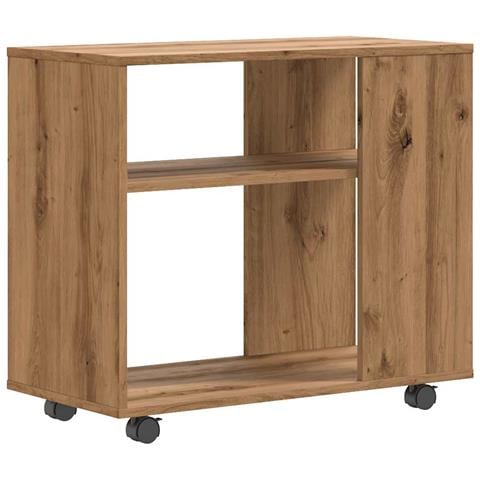 Tavolino Da Salotto Rovere Artigianale 70x35x55cm In Truciolato - Foto 1