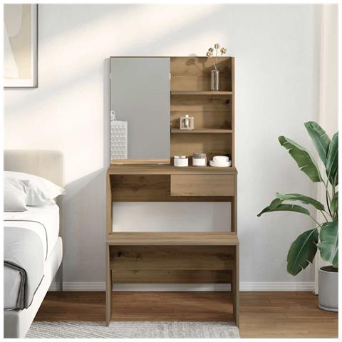 Set Toeletta Rovere Artigianale In Legno Multistrato - Foto 3