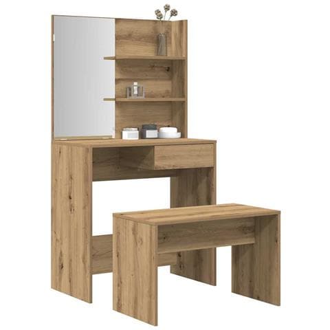 Set Toeletta Rovere Artigianale In Legno Multistrato - Foto 1