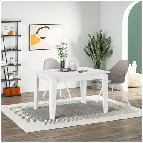 Tavolo Allungabile Megaron Bianco 120x80 Cm - Foto 1