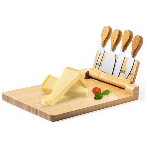 Dam Set Formaggio Magnetico . 4 Pezzi 30x4x21,4 Cm. Colore Del Legno - Foto 1