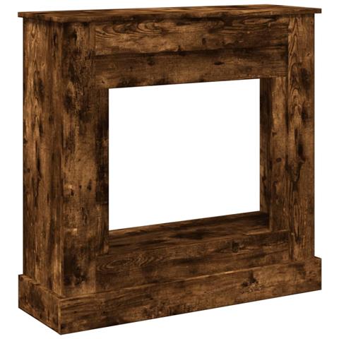 Cornice per Camino Rovere Fumo 90x30x90 cm in Truciolato - Foto 1