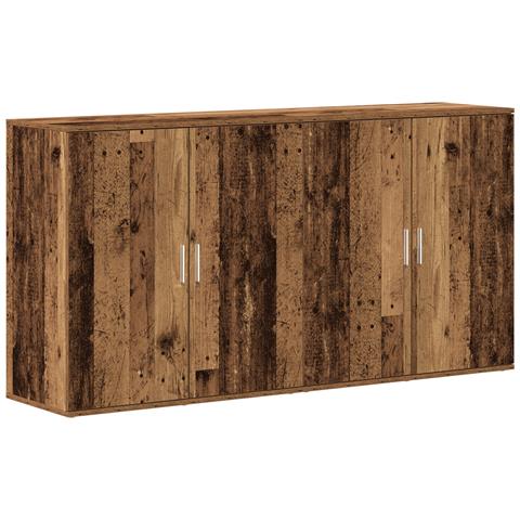 Consolle 2 pezzi Legno Antico 79x38x80 cm Legno Ingenerizzato - Foto 1