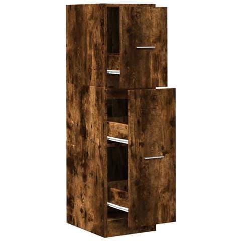 Armadietto da Farmacia Rovere Fumo 30x41x118 cm in Truciolato - Foto 1