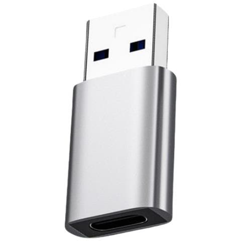 Adattatore Usb 3.0 Maschio A Type-c Femmina Per Trasferimento Dati E Audio Digitale (confezione Da 2) Grey - Foto 2