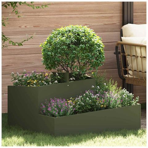 Vaso da giardino Oliver verde 80 x 80 x 50 cm - Foto 2
