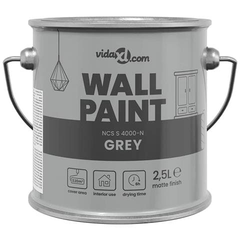 Pittura murale Grigio 16.5 x 16.5 x 15.9 cm - Foto 1