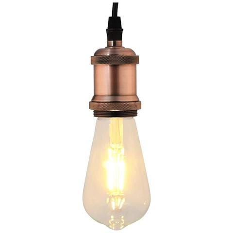 Portalampade 2 pz Rosso Bronzo E27 - Foto 2